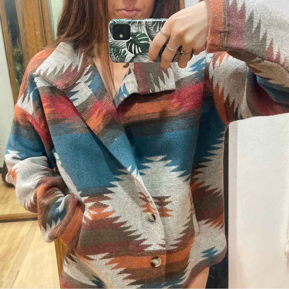 Blue B Aztec , Western Jacket / Shacket size Small - Picture 4 of 4